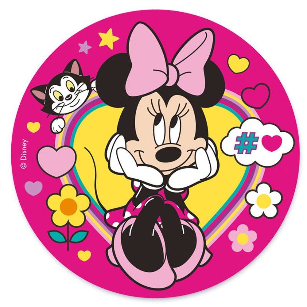 Álmodozó Minnie 20 cm-es ehető papír - Dekora