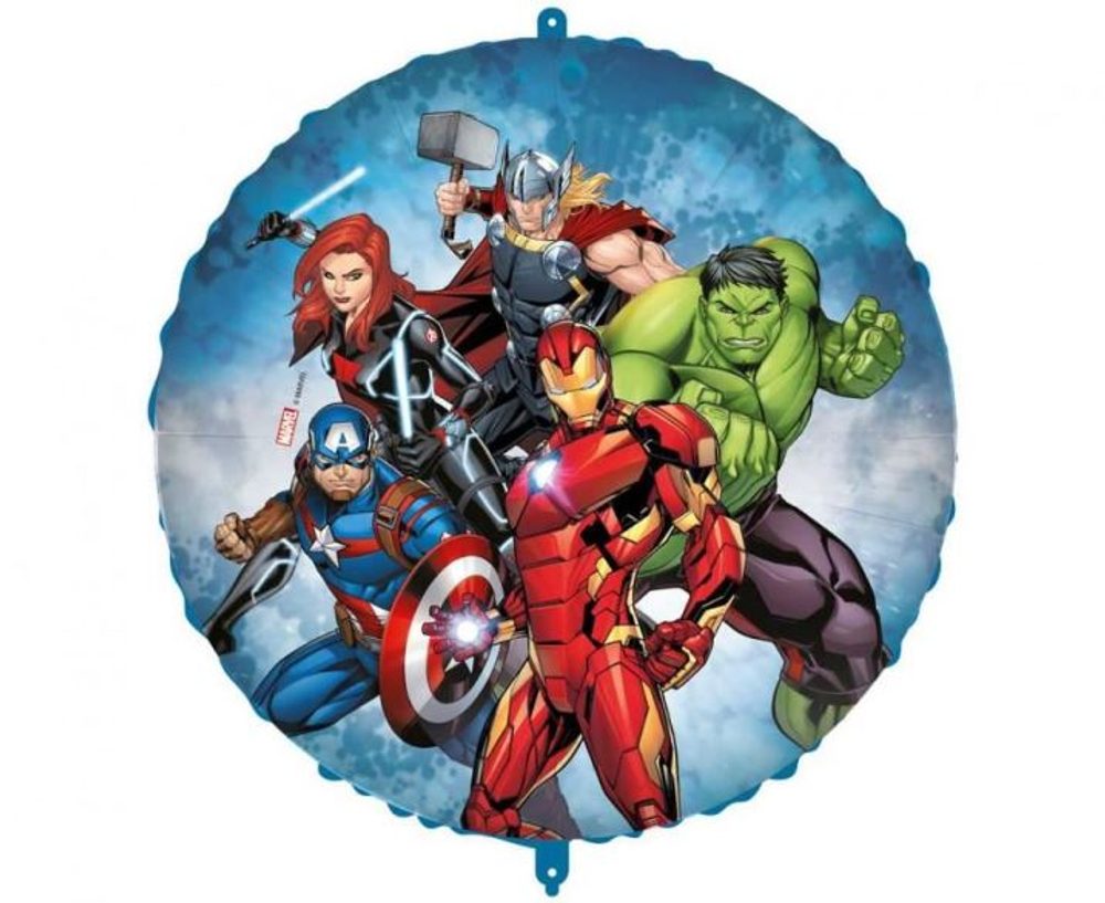 Avengers fólia léggömb - kerek - 46 cm - GoDan