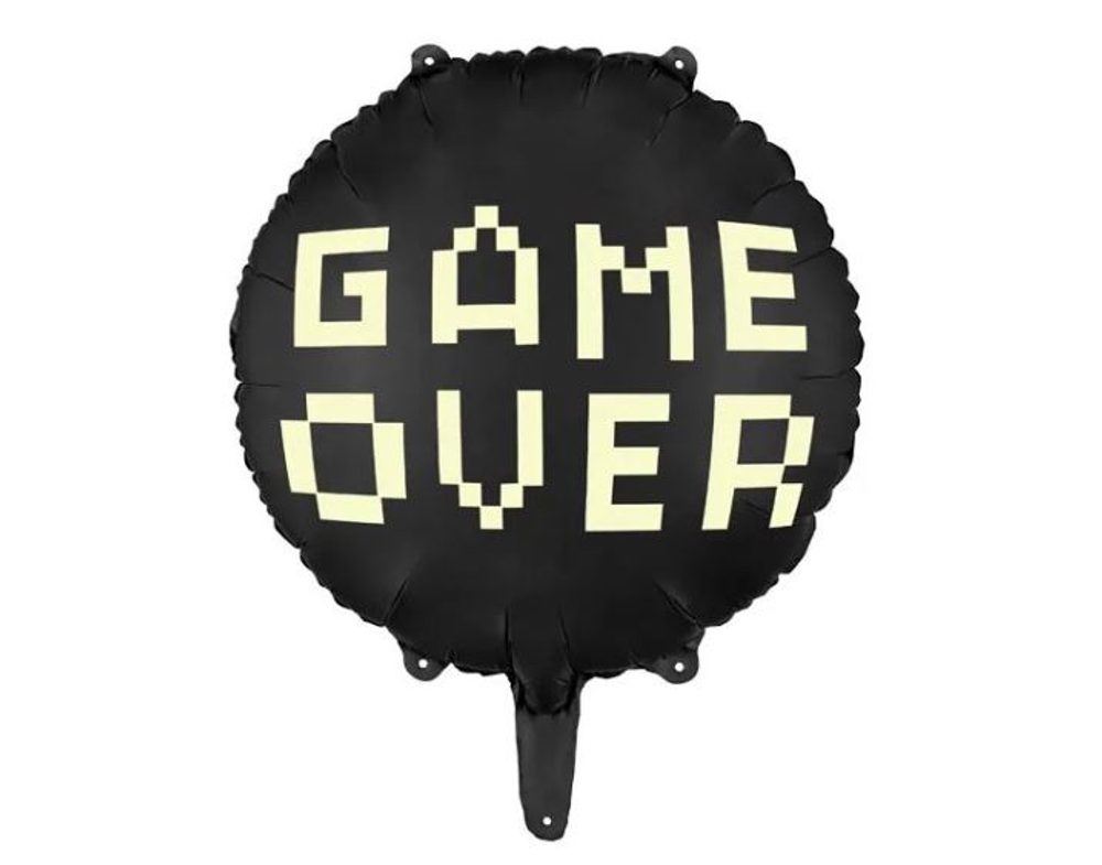 Fólia léggömb "GAME OVER" - Játék - Legénybúcsú - 45 cm - PartyDeco