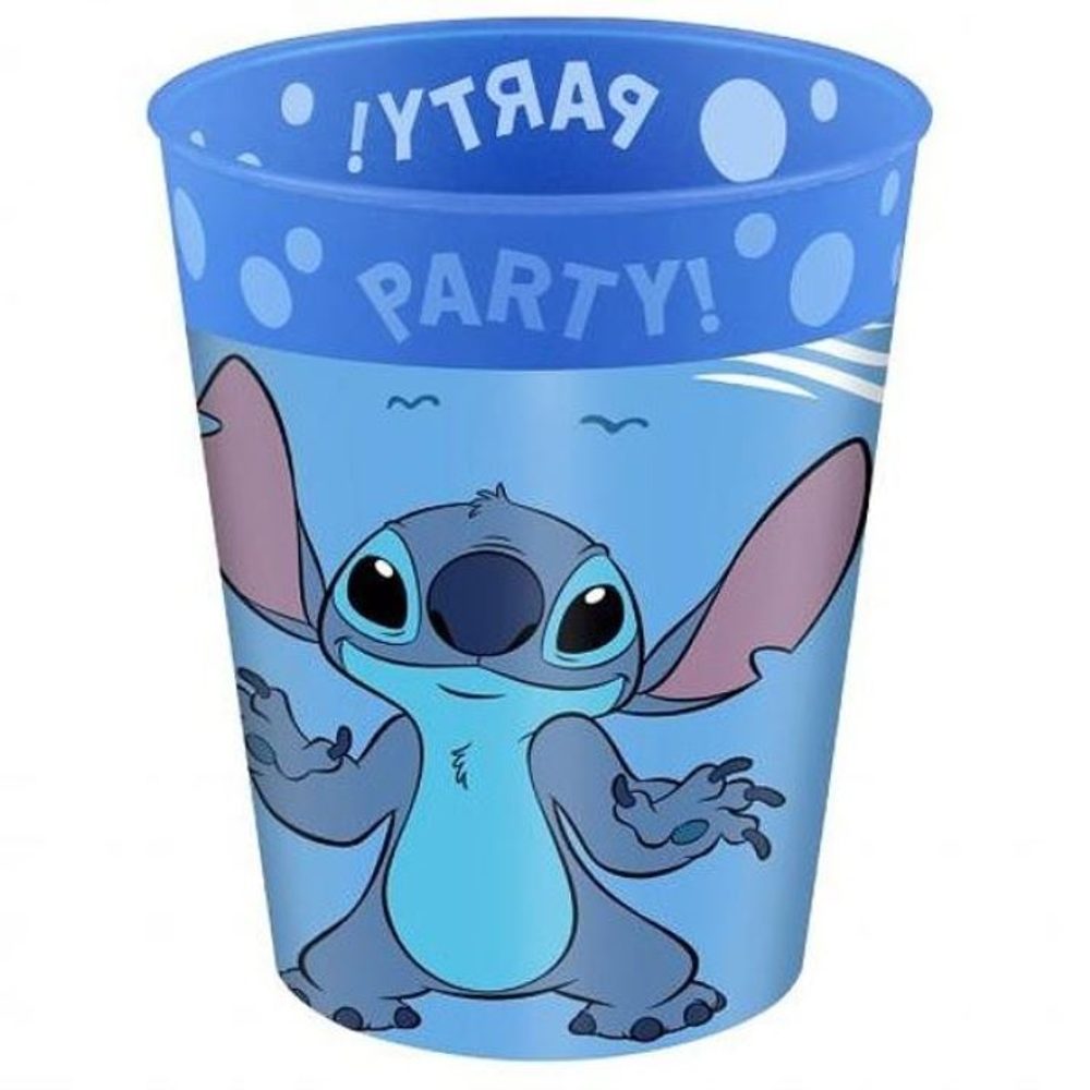 Műanyag poharak Stitch és Angel - 250 ml - 4 db - SMART