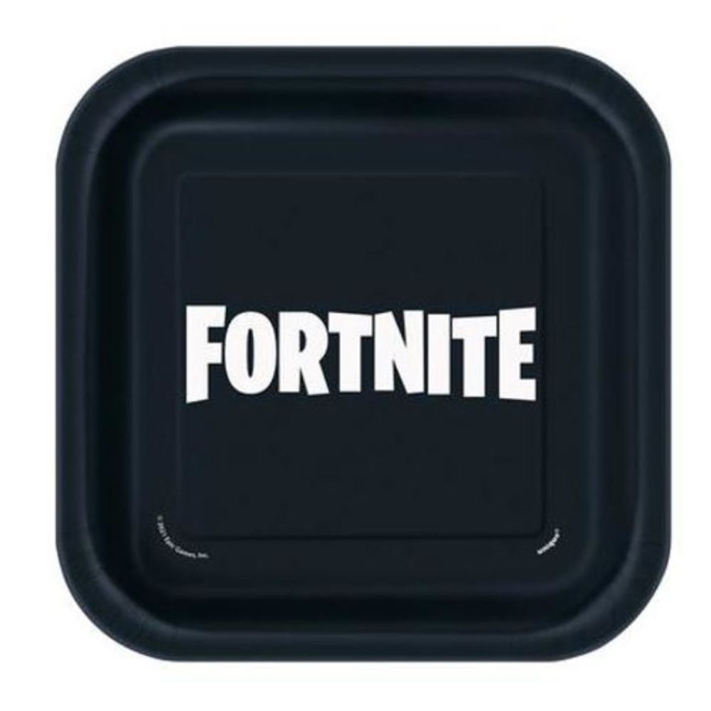 Papíralapú tányérok - FORTNITE 22 cm - 8 db - UNIQUE