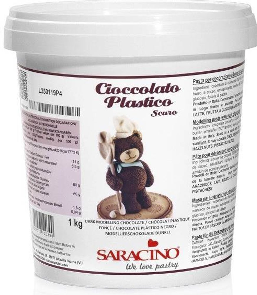 Sötét modellező csokoládé 1kg - Saracino - Saracino