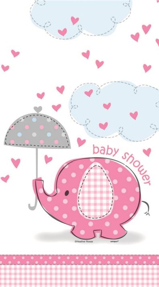 Ubrus umbrellaphants "Baby shower" - Lány 1